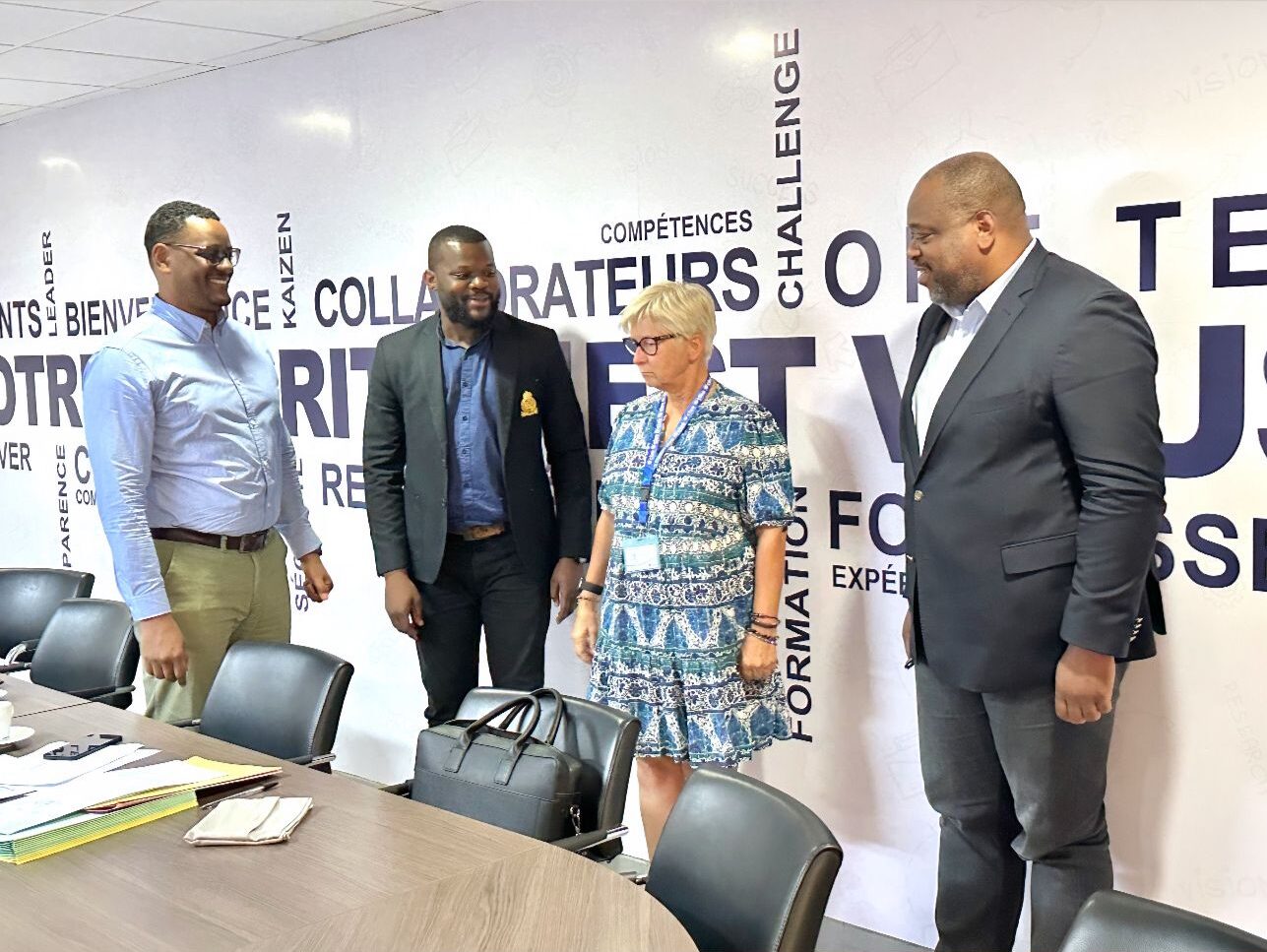 Florence Lecerf, Directeur des Opérations  Toyota Cfao Kinshasa, Nous a reçu pour la Formalisation du contrat de partenariat en Pakam~Toyota.